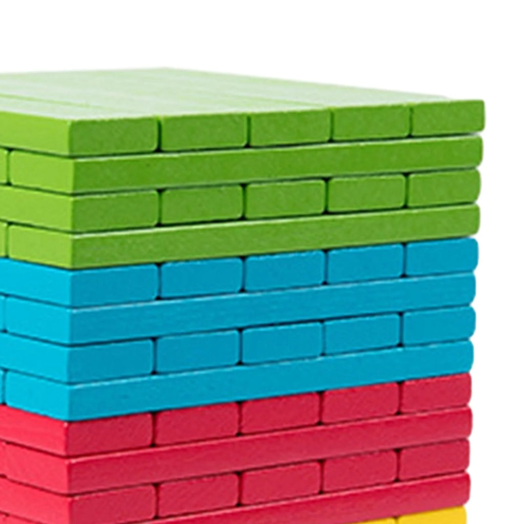 100 Pieces Wooden Stacking Blocks Building Kits Board Game G300