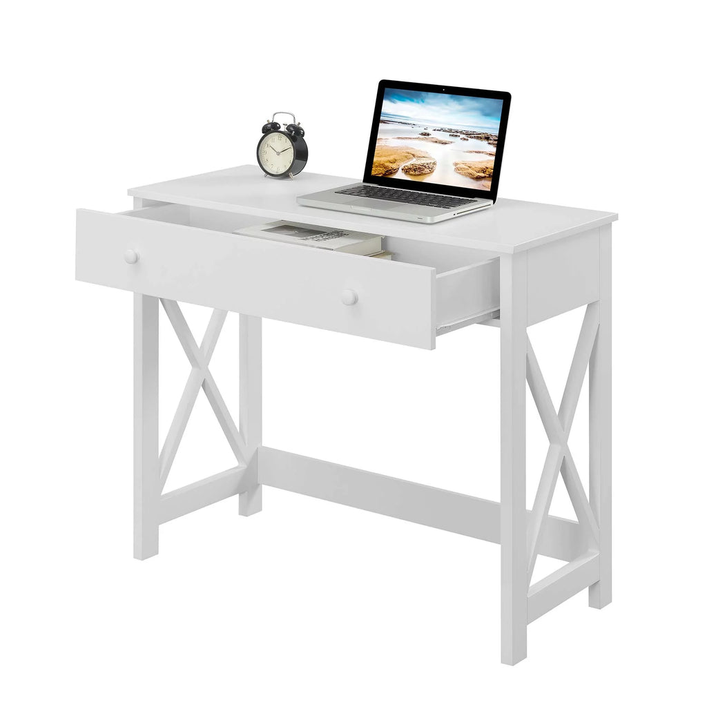 White 1 Drawer 36-inch Desk P63706