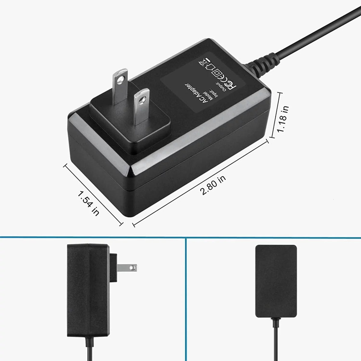15V AC/DC Power Supply Cord Cable Charger W35645