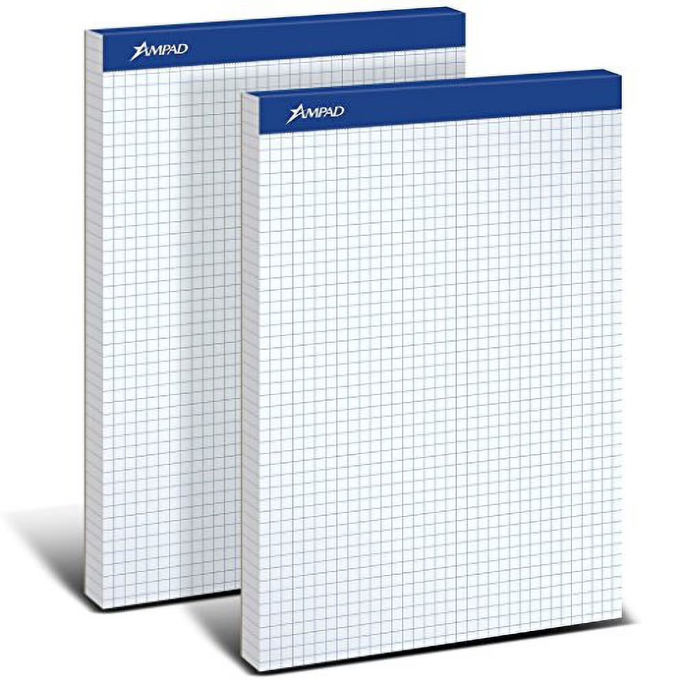Quadrille Double Pad, 8 1/2 X 11 3/4, White, 2 Pack J57854