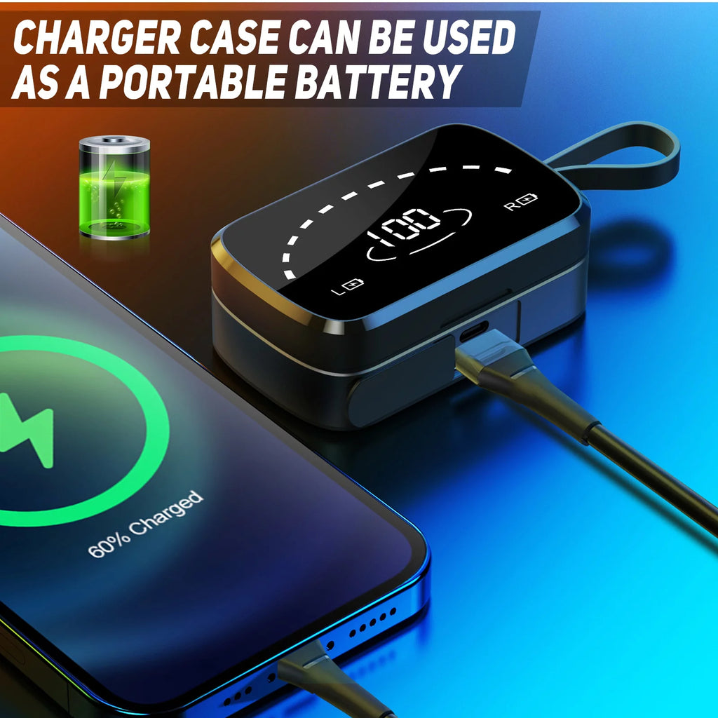 Wireless Earbuds Bluetooth Sport Headphones Charging Case B4887