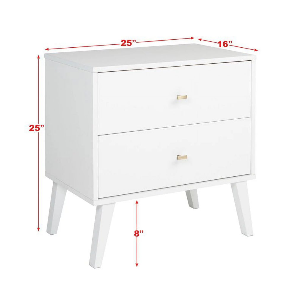 White 2 Nightstands and 7-Drawer Dresser 3-Piece Set G640520