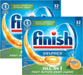 Orange Dishwasher Detergent Tablets, 32 Count (Pack of 2) W69417