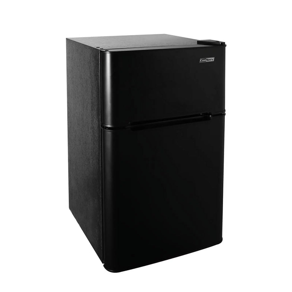 2 Door Mini Freestanding Refrigerator with Freezer in Black G9618