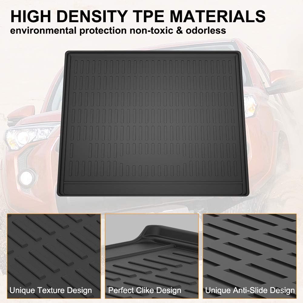 Black TPE Cargo Trunk Mat for Toyota 4Runner D7068