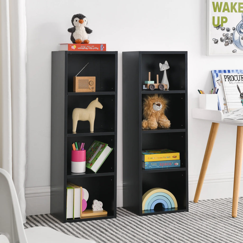 8-Tier Tall Narrow Bookcase with Adjustable Shelves K1382