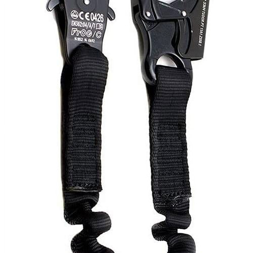 2Ft Elastic Bungee Lanyard with Snap Hook, Black, 24 Inches H615