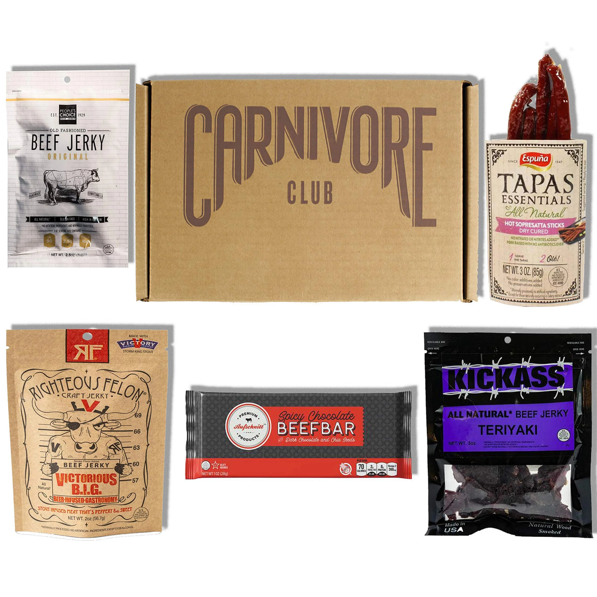 Beef Jerky and Meat Sticks Sampler J785