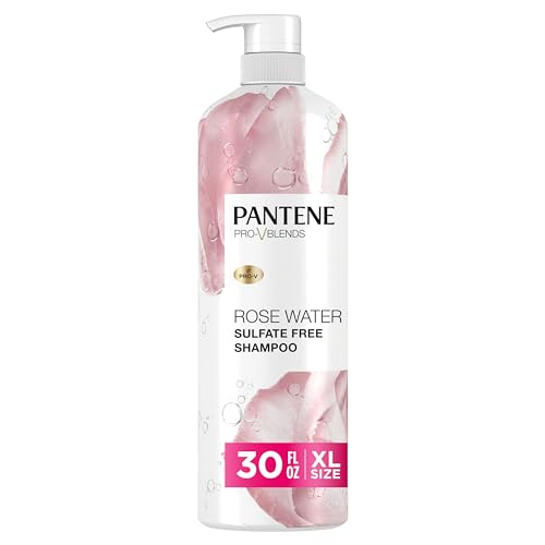 Sulfate Free Shampoo and Conditioner Set Rose Water 17.9 Fl Oz 2 Pack P145