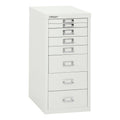 White 8 Drawer Steel Desktop Cabinet B951