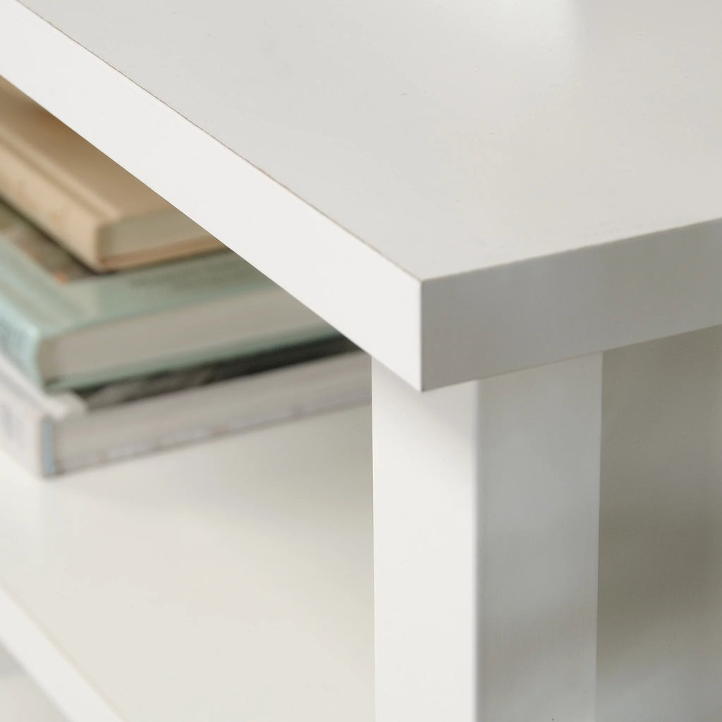 Soft White Storage Console TV Stand C890