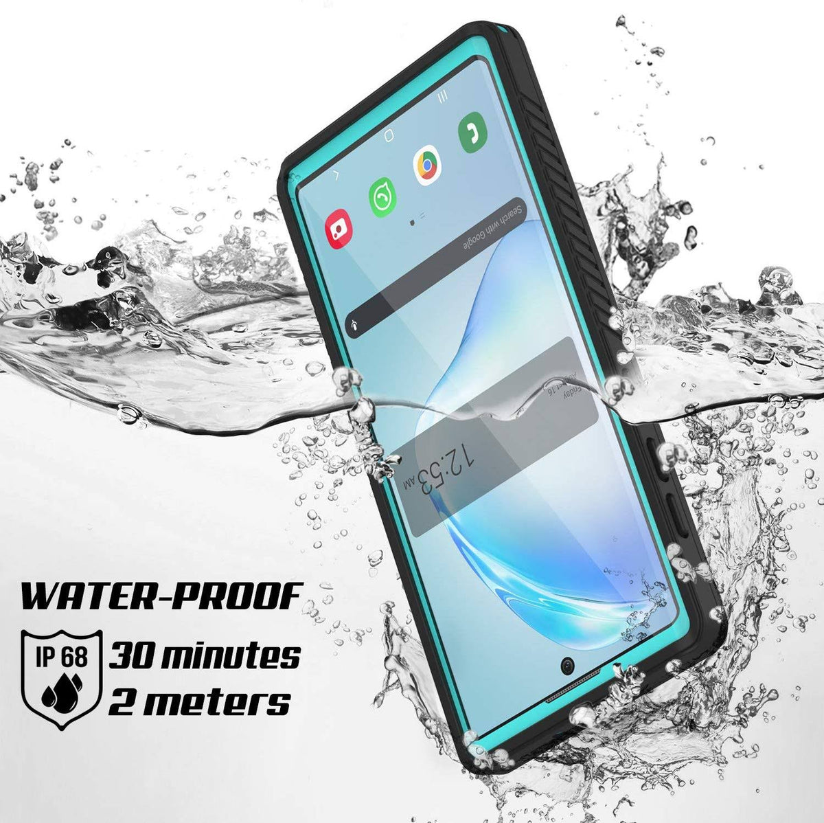 Teal Armor Case with Built in Screen Protector Z6556