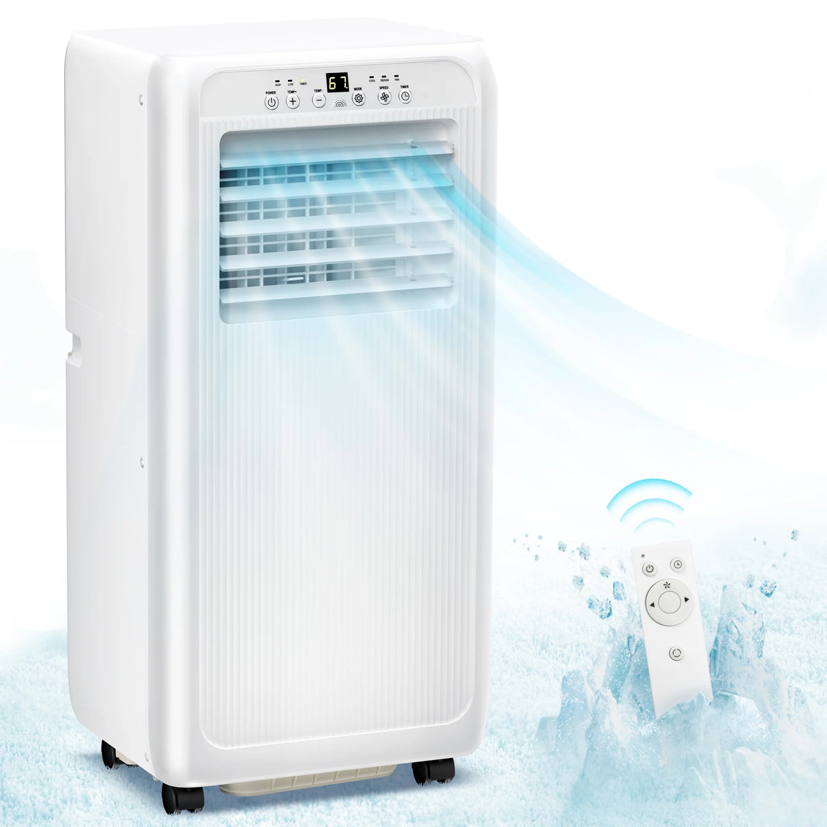 6000BTU Portable Air Conditioners 3-in-1 with Dehumidifier Fan E94113
