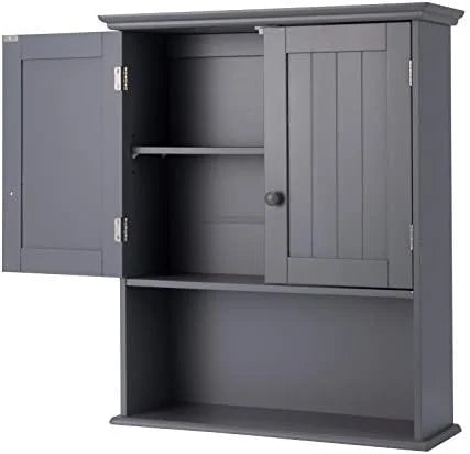 Wall Mounted Bathroom Cabinet with Double Doors L375