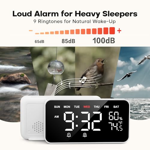 Smart Alarm Clock with LED Dot Matrix Display P68983