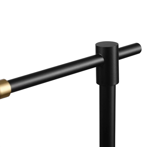 18" Matte Black Table Lamp Y607