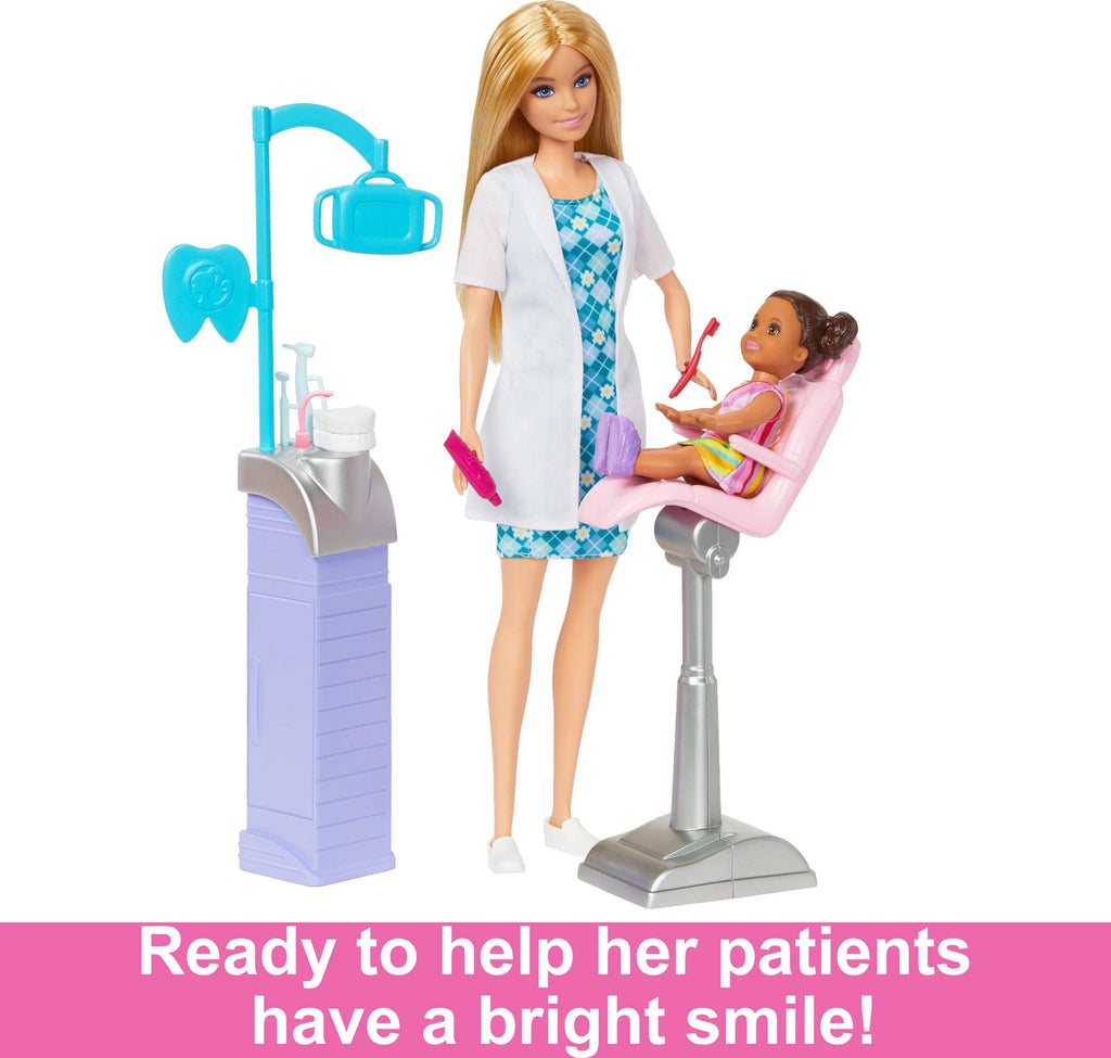Doll Playset with 2 Dolls, Exam Chair & Dental Tools H87168