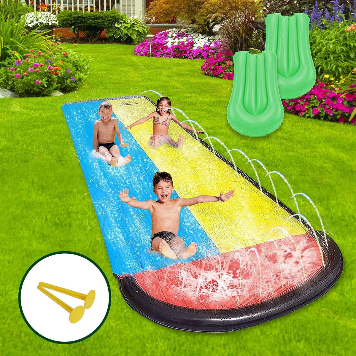 15.5ft Inflatable Water Slides for Kids M8079