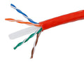 Red 1000ft 23AWG Cat6 UTP Solid Bulk Ethernet Cable D17358