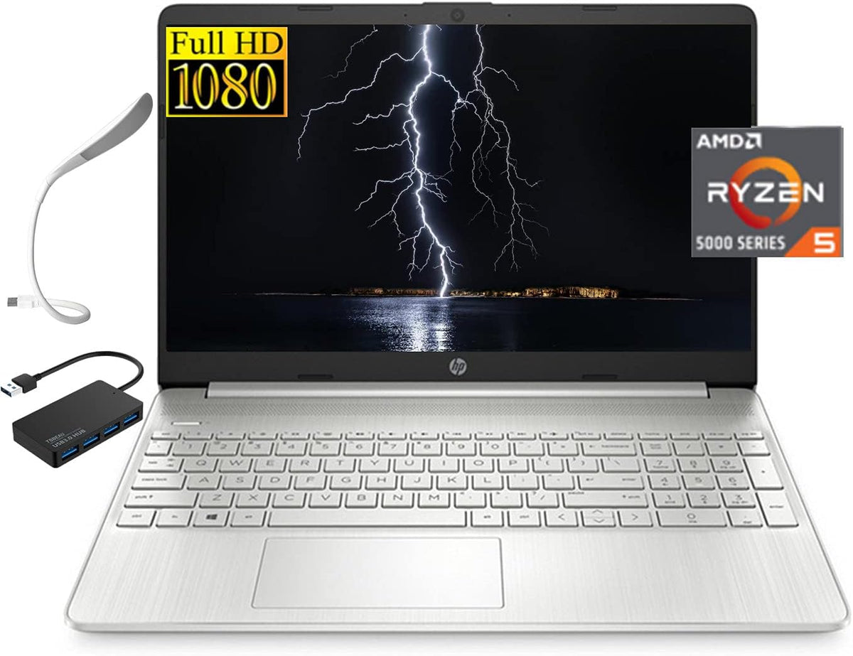 15.6" FHD Laptop, AMD Ryzen 5 6-Cores Processor, 16GB RAM, 512GB SSD, Silver L499038