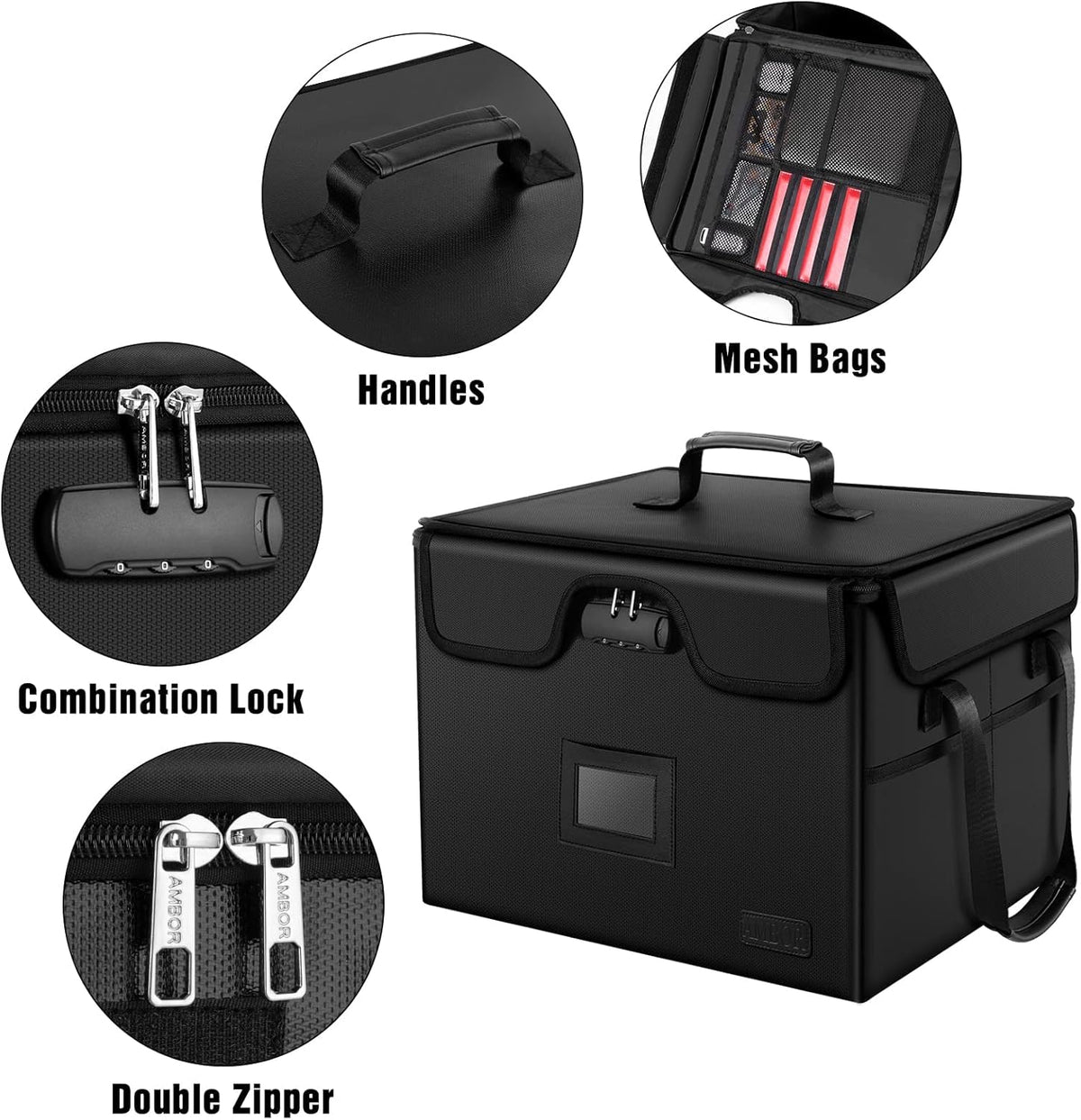 Fireproof Document Box with Lock L845437