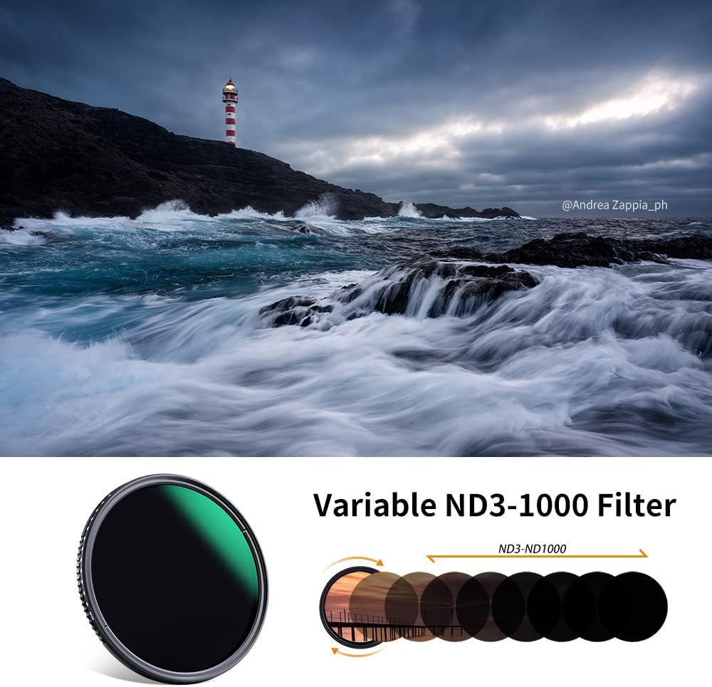 52mm Variable ND3-ND1000 Neutral Density Lens Filter Z623295
