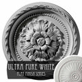 11 1/2x22OD x 1x22P Ultra Pure White Ceiling Medallion C5026