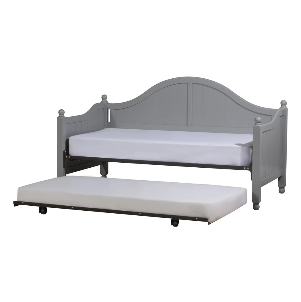 Gray Wood Daybed with Trundle U421