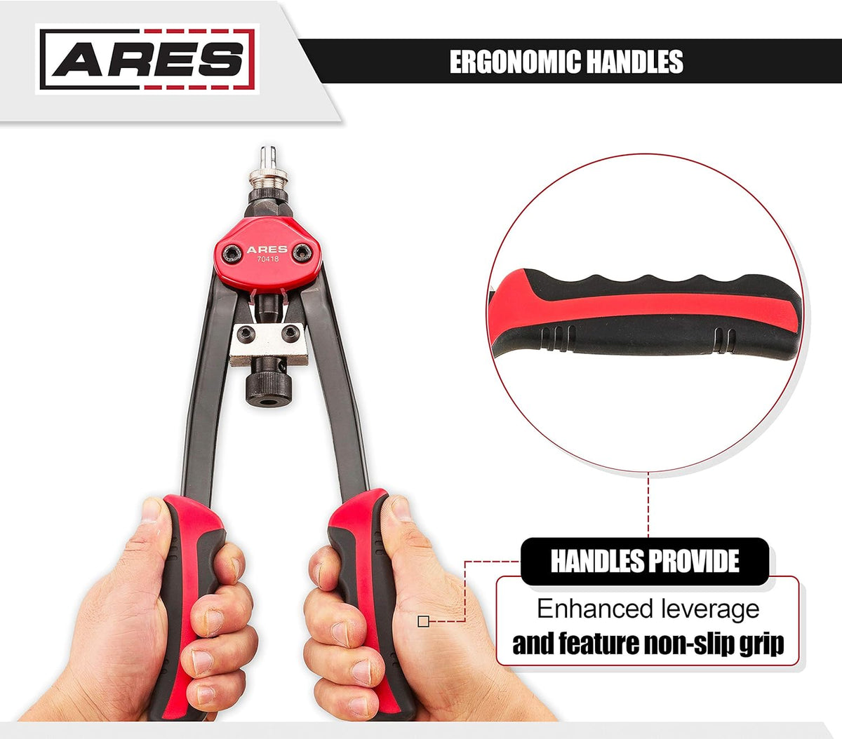 Heavy Duty Rivet Nut Setter with Rivet Nuts, Pack of 2 A39573