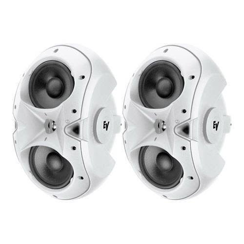 White 2-way Speaker Pair D523