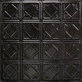 24 in. x 24 in. Textured Black Satin Tin Wall Tile Backsplash Kit (5 Pack) P331401