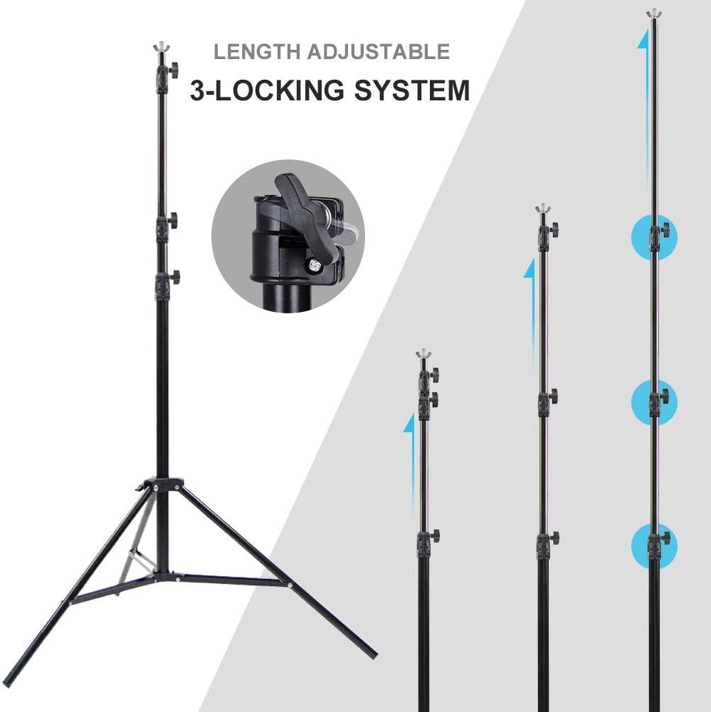 8.5X10ft Adjustable Background Support System with Carry Bag U72232