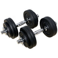 Adjustable Weight Dumbbells Set with Cast Iron Plates Z20786