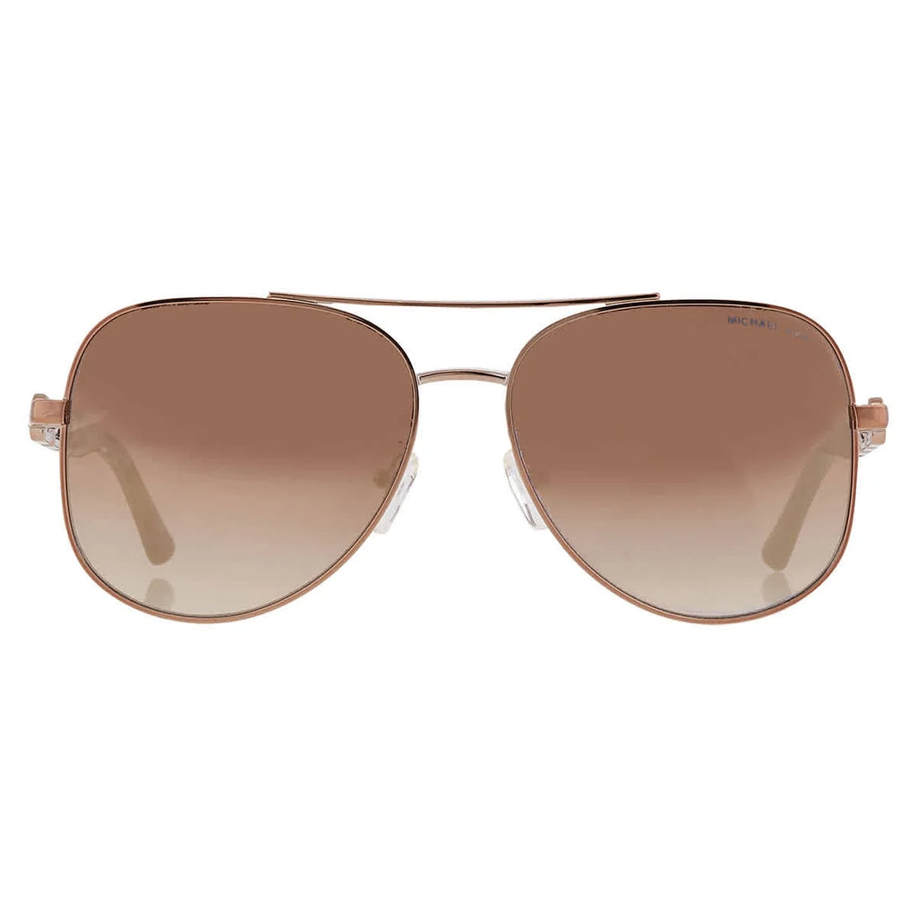 Caramel Silver Flash Pilot Sunglasses Y28828