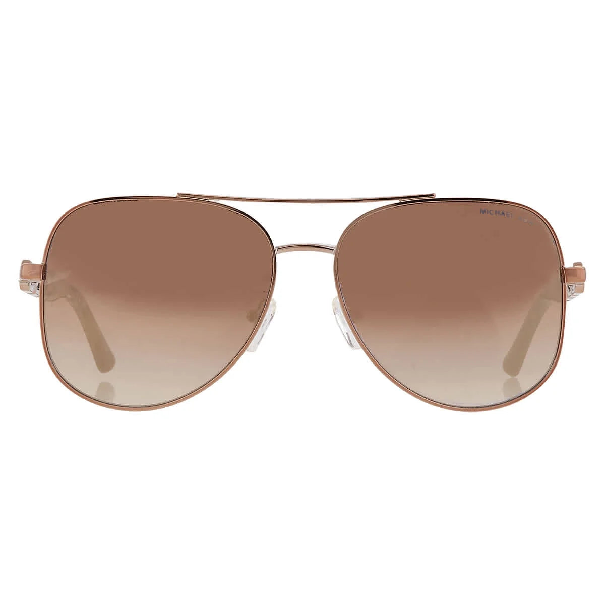 Caramel Silver Flash Pilot Sunglasses Y28828