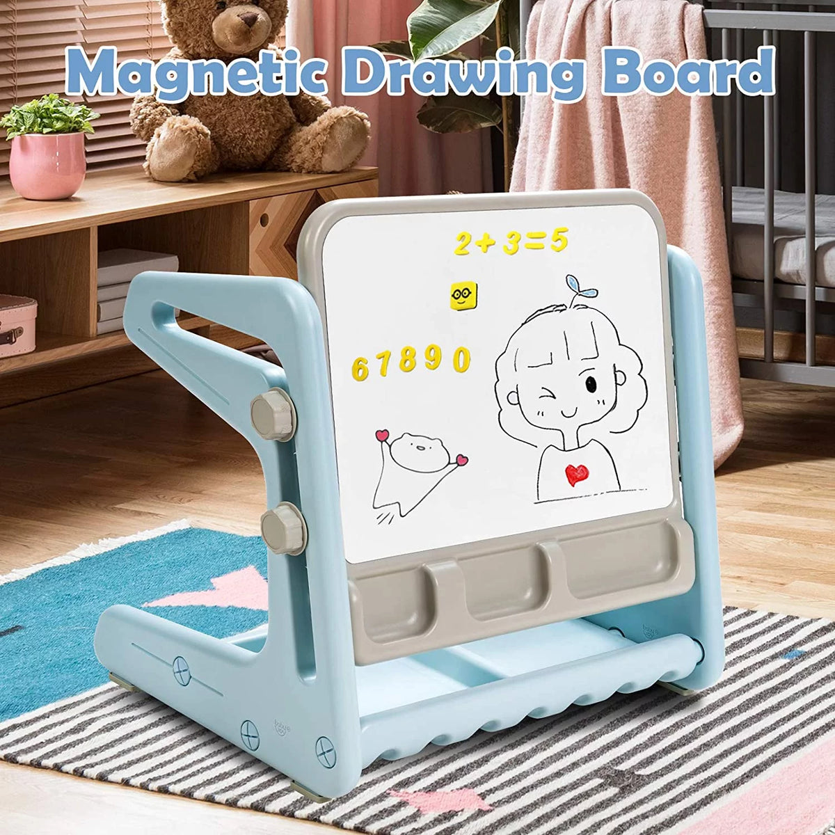 2 in 1 Kids Table & Chair Blue G8641