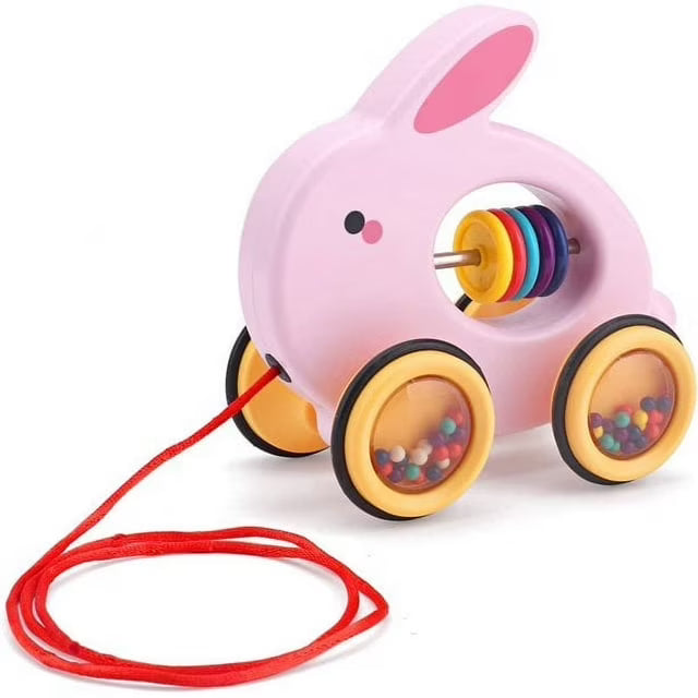 Pull Along Rolling Animal Toy (Rabbit) V81485