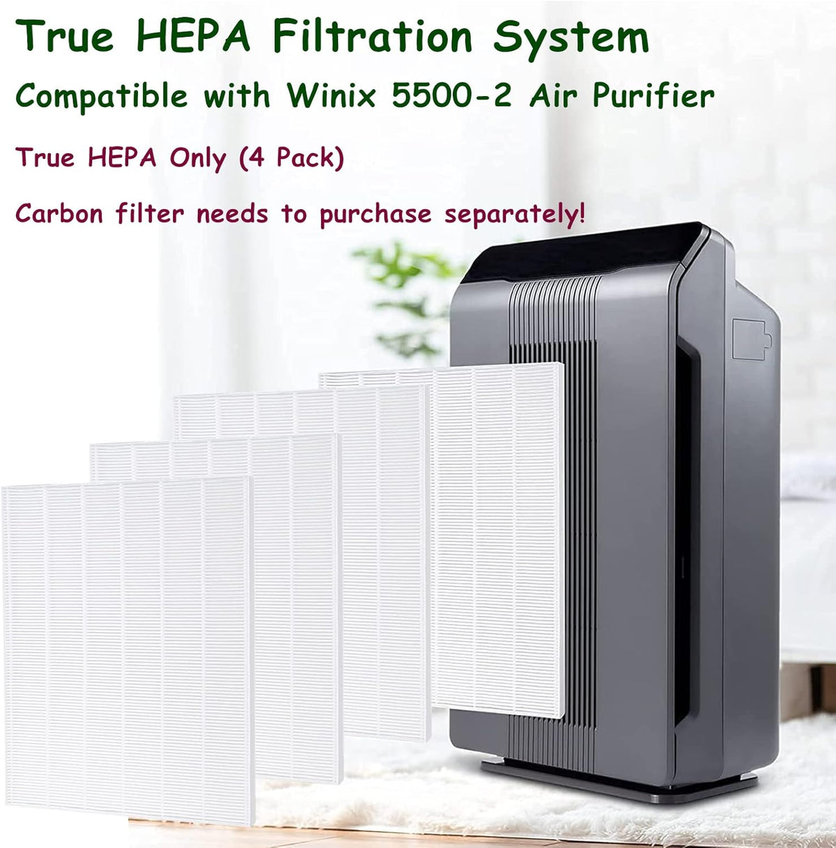 HEPA Replacement Filter 4 Pack T77484