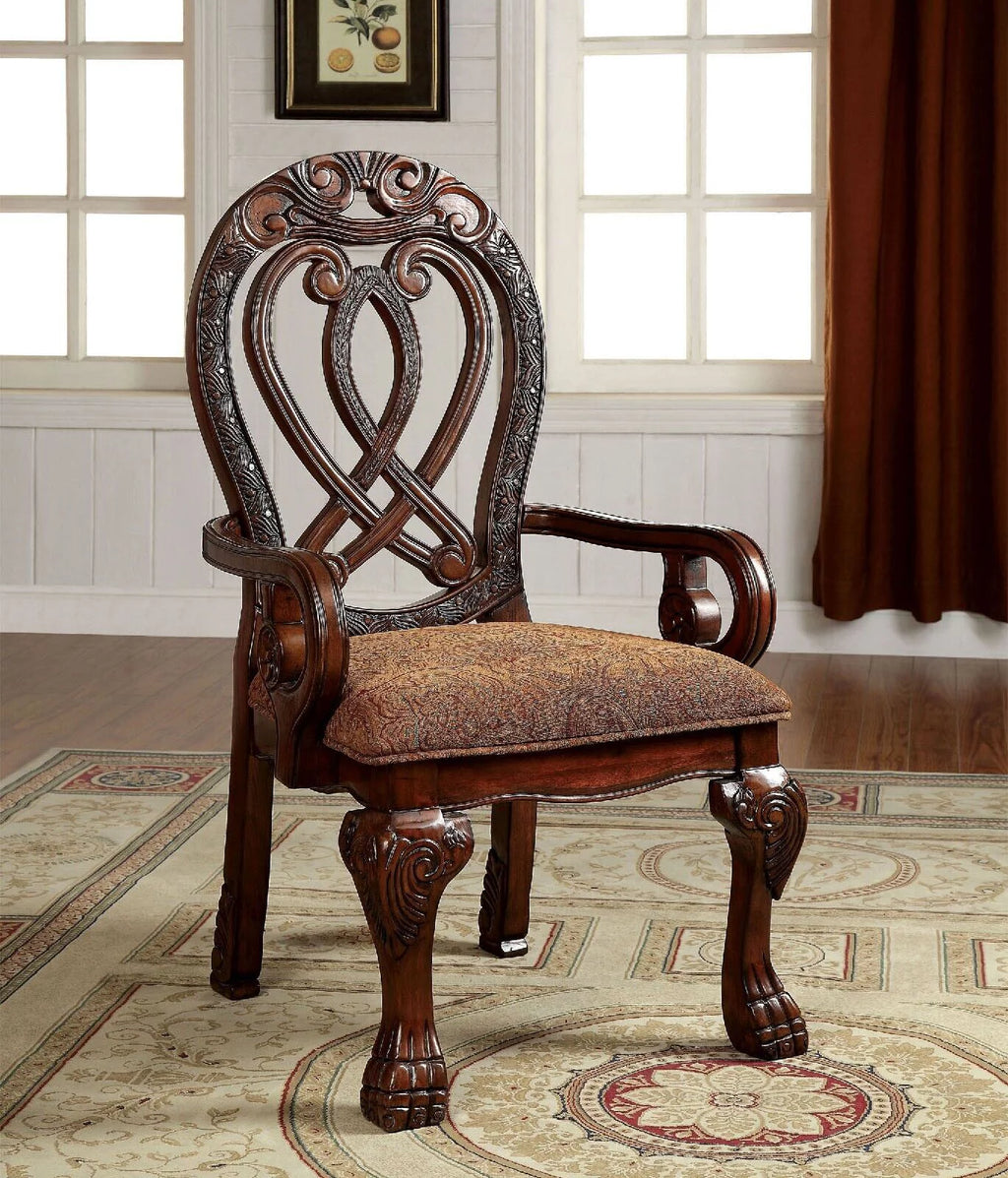 Cherry Solid Wood 7 Pc Dining Set Q231229