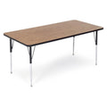 Rectangular Gray Granite Top Activity Table 30"x60" H582