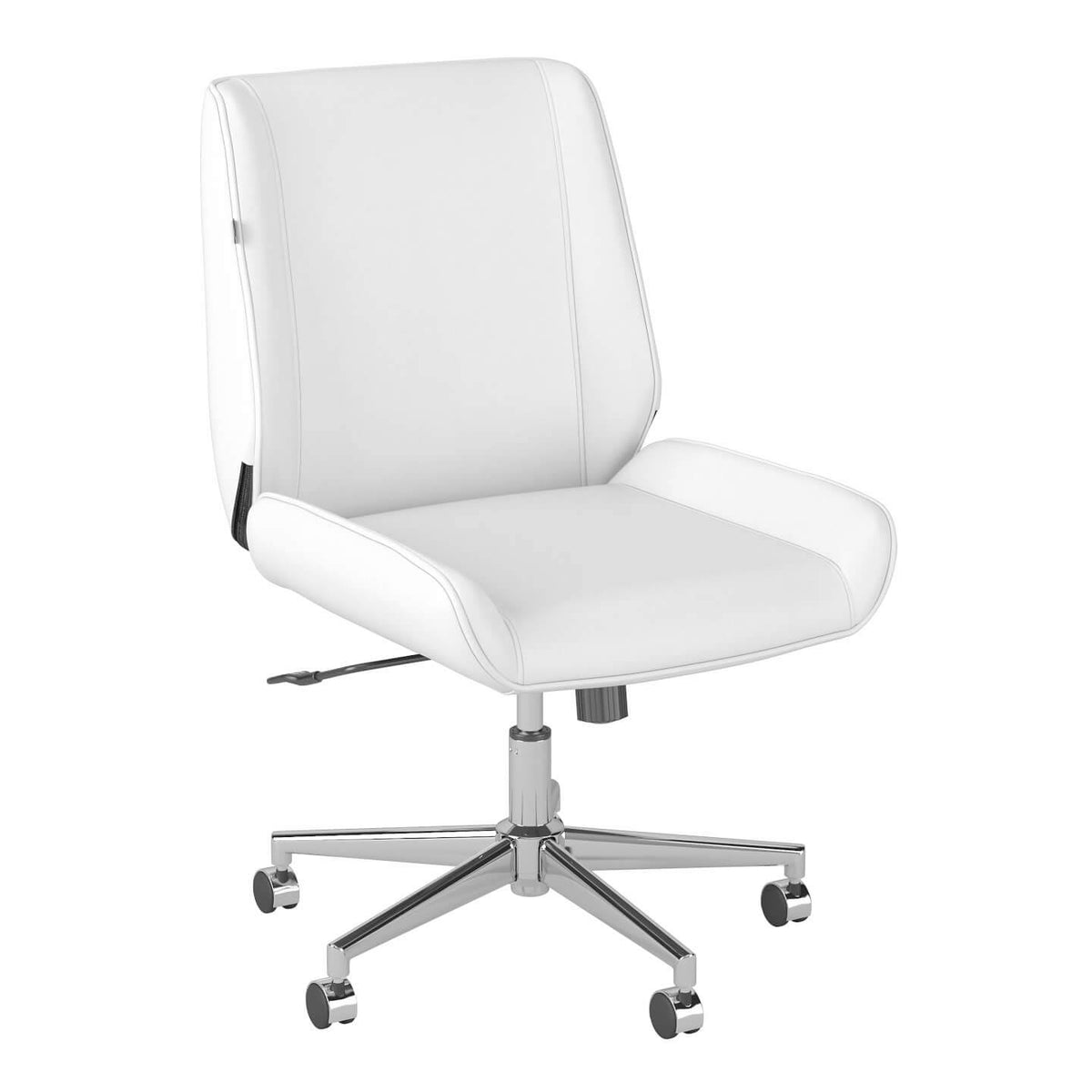 Light Gray Leather Office Chair L157